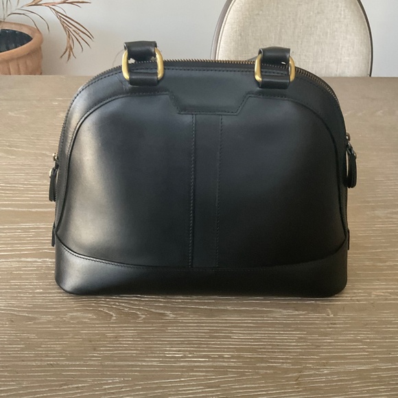Burberry vintage leather dome bag. Black - Picture 4 of 9